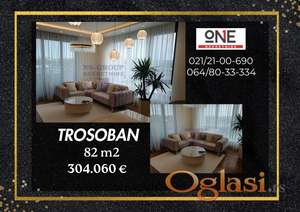 Luxuzan stan u kvalitetnoj zgradi, kompletno namešten